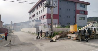  Körfez’de trafo yangını paniğe neden oldu