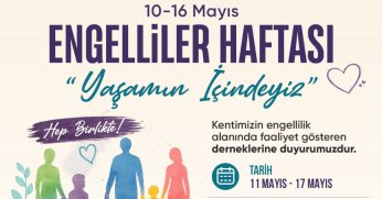 Engelliler Haftası’nda dernekler İzmit Belediye Meydanı’nda buluşacak