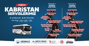 Bayramda Mezarlıklara Ücretsiz Ulaşım