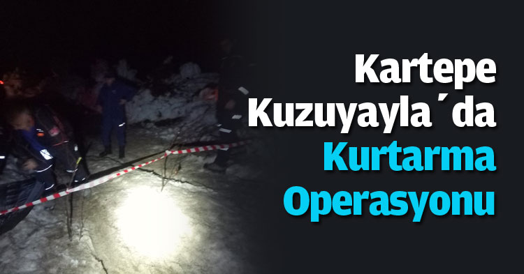 Kartepe Kuzuyayla’da Kurtarma Operasyonu