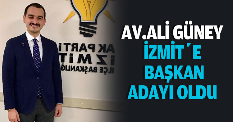 AV.ALİ GÜNEY, BAŞKAN ADAYI OLDU.