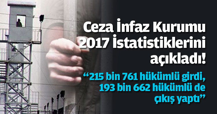  Ceza İnfaz Kurumu 2017 İstatistiklerini açıkladı!