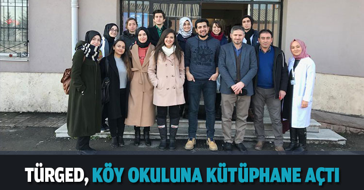 TÜRGED, KÖY OKULUNA KÜTÜPHANE AÇTI 