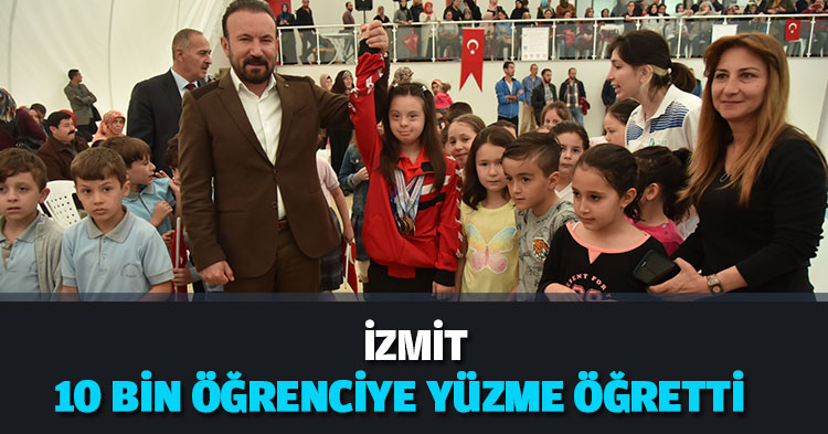 İZMİT’TE 10 BİN ÖĞRENCİ YÜZME ÖĞRETTİ   
