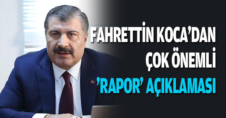 FAHRETTİN KOCA'DAN ÇOK ÖNEMLİ 'RAPOR' AÇIKLAMASI   