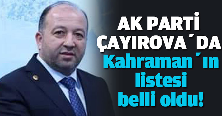 AK PARTİ ÇAYIROVA’DA YENİ YÖNETİM BELLİ OLDU