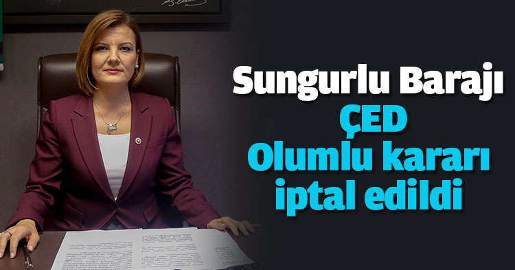 Sungurlu Barajı ÇED Olumlu kararı iptal edildi