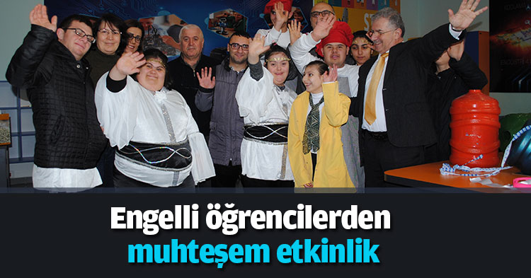 Engelli öğrencilerden muhteşem etkinlik