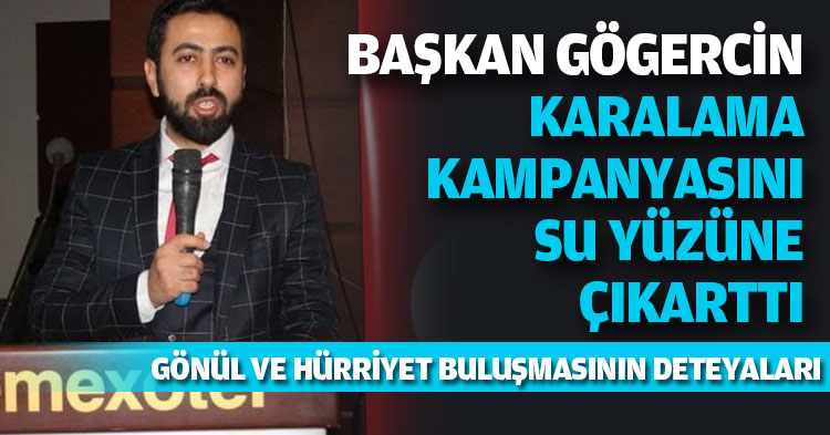GÖGERCİN CHPLİLERİN KARALAMA KAMPANYASINI SU YÜZÜNE ÇIKARTTI