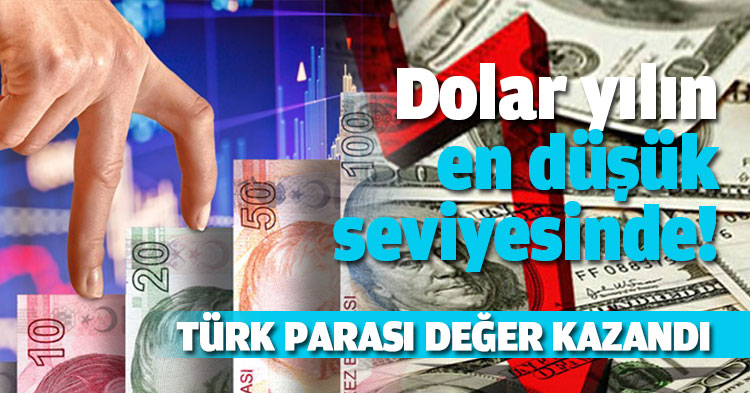 Dolar yılın en düşük seviyesinde!