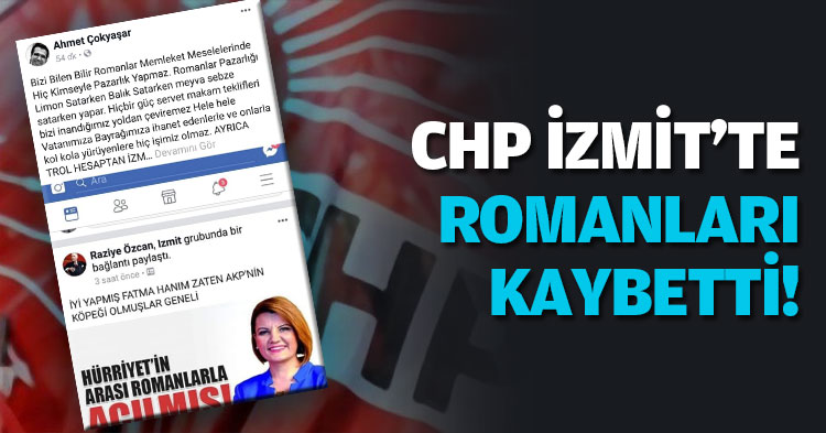 CHP İZMİT'TE ROMANLARI KAYBETTİ!