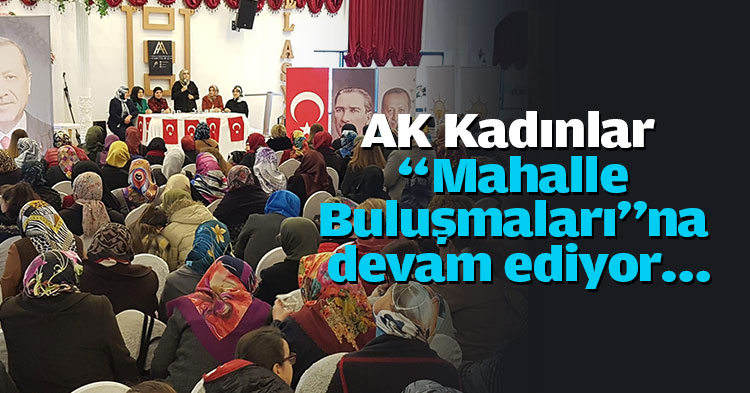 AK Kadınlar dur durak bilmeden “Mahalle Buluşmaları”na devam ediyor…