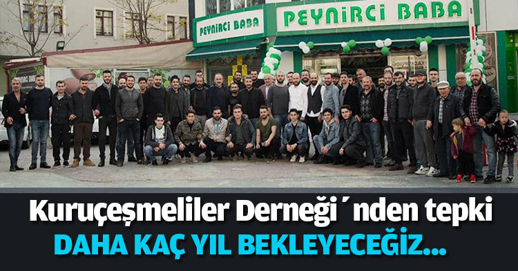 Kuruçeşmeliler Derneği’nden tepki