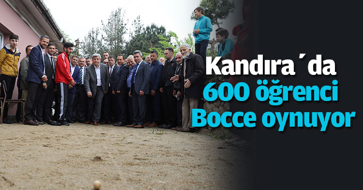 Büyükşehir destekliyor, Kandıra’da 600 öğrenci Bocce oynuyor