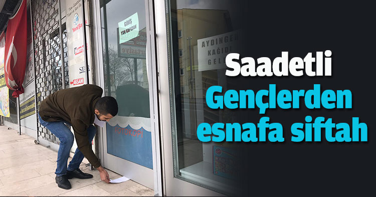 Saadetli Gençlerden esnafa siftah