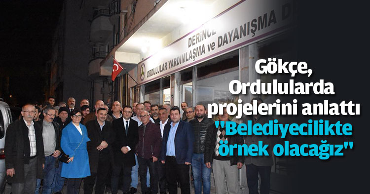 Gökçe, Ordulularda projelerini anlattı 