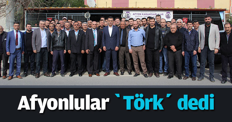 Afyonlular ‘Törk’ dedi