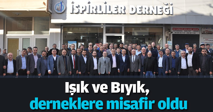 Işık ve Bıyık, derneklere misafir oldu