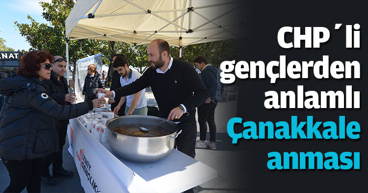 CHP’li gençlerden anlamlı Çanakkale anması