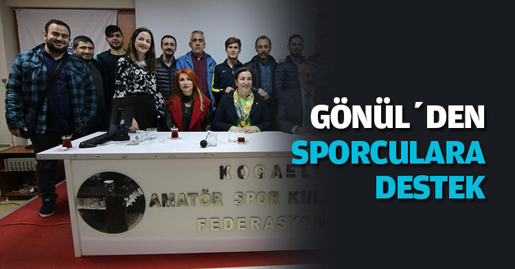 GÖNÜL'DEN SPORCULARA DESTEK