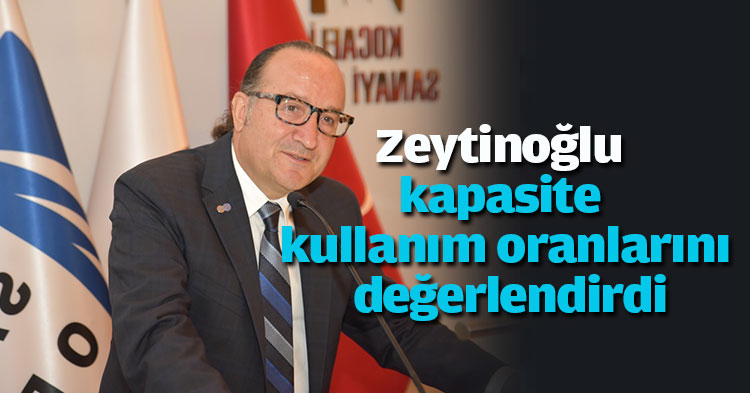 Zeytinoğlu kapasite kullanım oranlarını değerlendirdi