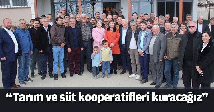 “Tarım ve süt kooperatifleri kuracağız”