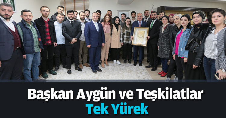 Başkan Aygün ve Teşkilatlar Tek Yürek