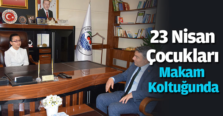 23 Nisan Çocukları Makam Koltuğunda