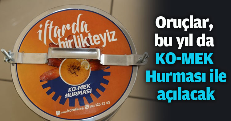 Oruçlar, bu yıl da KO-MEK Hurması ile açılacak
