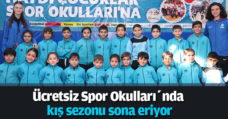 Ücretsiz Spor Okulları’nda kış sezonu sona eriyor