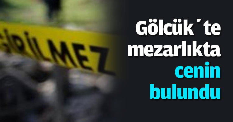 Gölcük’te mezarlıkta cenin bulundu
