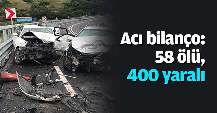Acı bilanço: 58 ölü, 400 yaralı