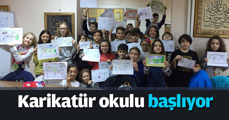  Karikatür okulu başlıyor