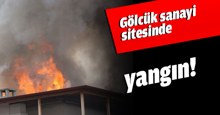 Gölcük sanayi sitesinde yangın!