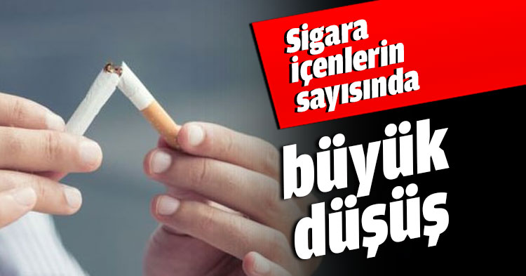 Sigara içenlerin sayısında büyük düşüş