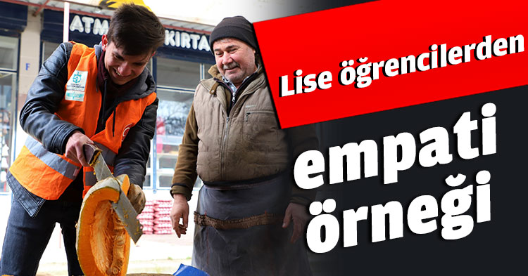 Akademi Lise öğrencilerden empati örneği   