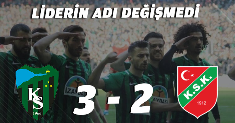 Kocaelispor evinde galip; 3-2