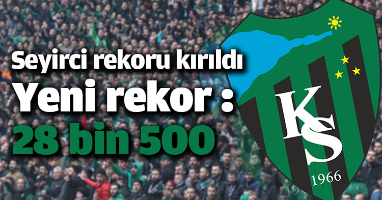 Kocaeli seyirci rekorunu kırdı 28 bin 500