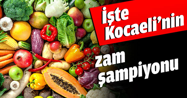 İşte Kocaeli’nin zam şampiyonu