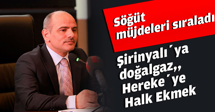 Şirinyalı’ya doğalgaz, Hereke’ye Halk Ekmek