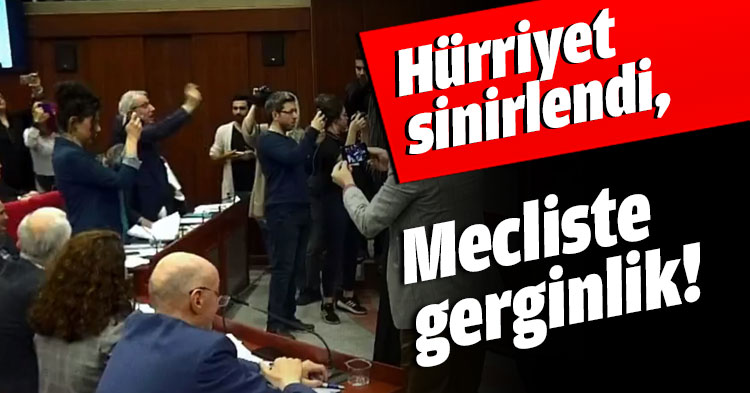 Hürriyet sinirlendi, Mecliste gerginlik!