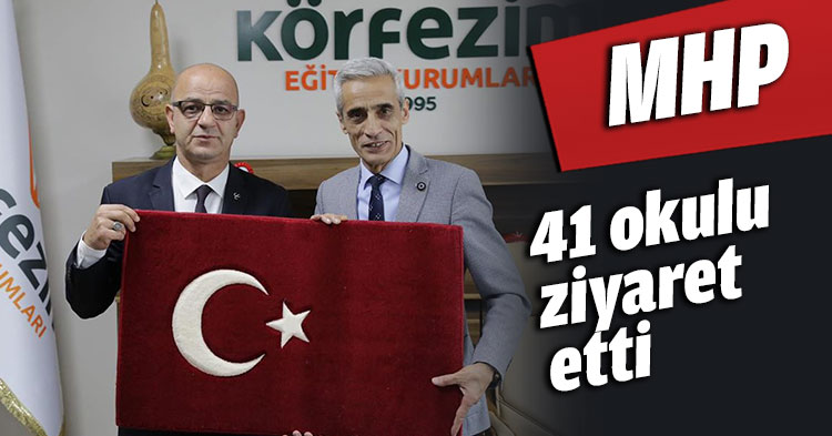 MHP, Körfez'de 41 okulu ziyaret etti