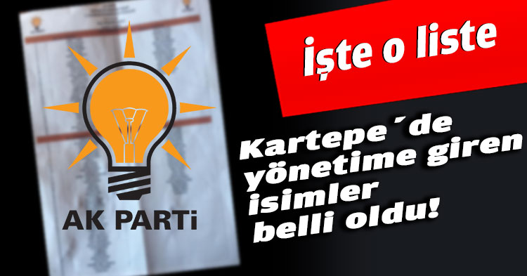Kartepe’de yönetime giren isimler belli oldu!  İşte o liste 