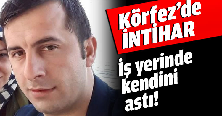 İş yerinde kendini astı!