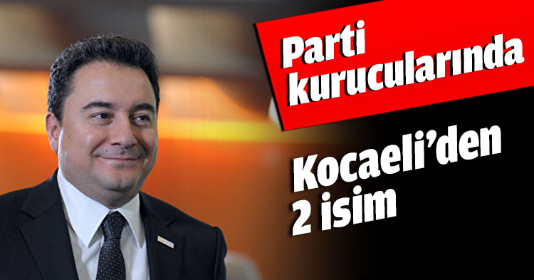 Parti kurucularında Kocaeli’den 2 isim