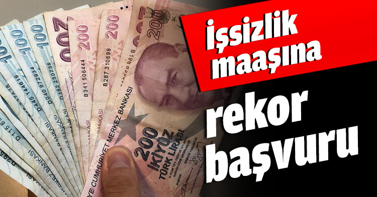 İşsizlik maaşına rekor başvuru