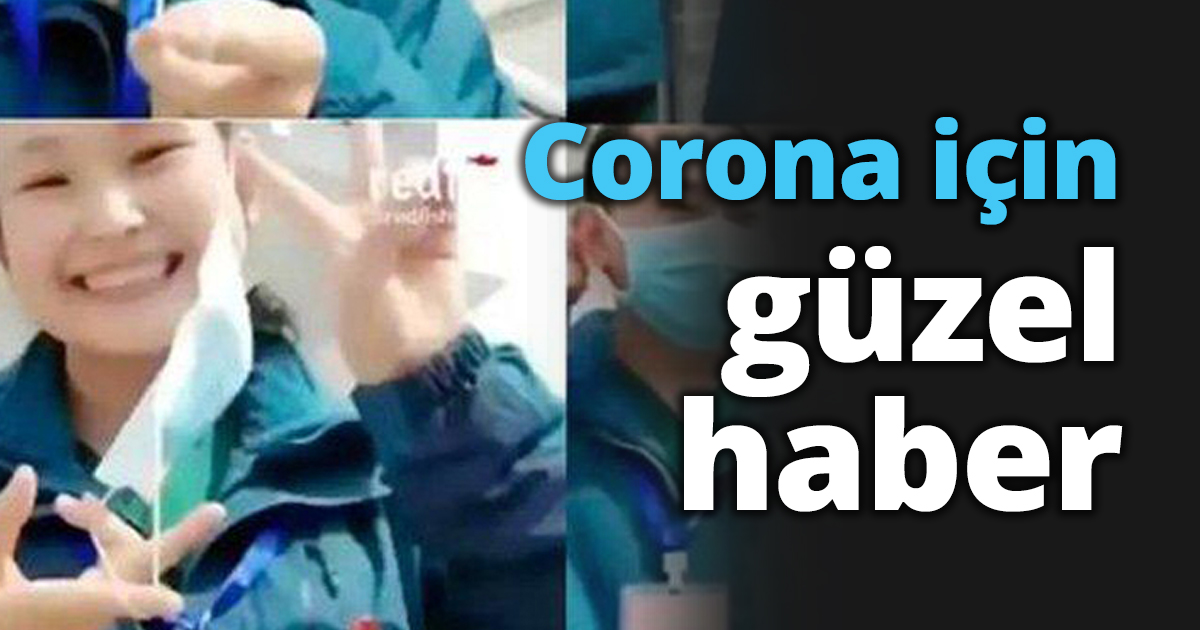 Corona için güzel haber