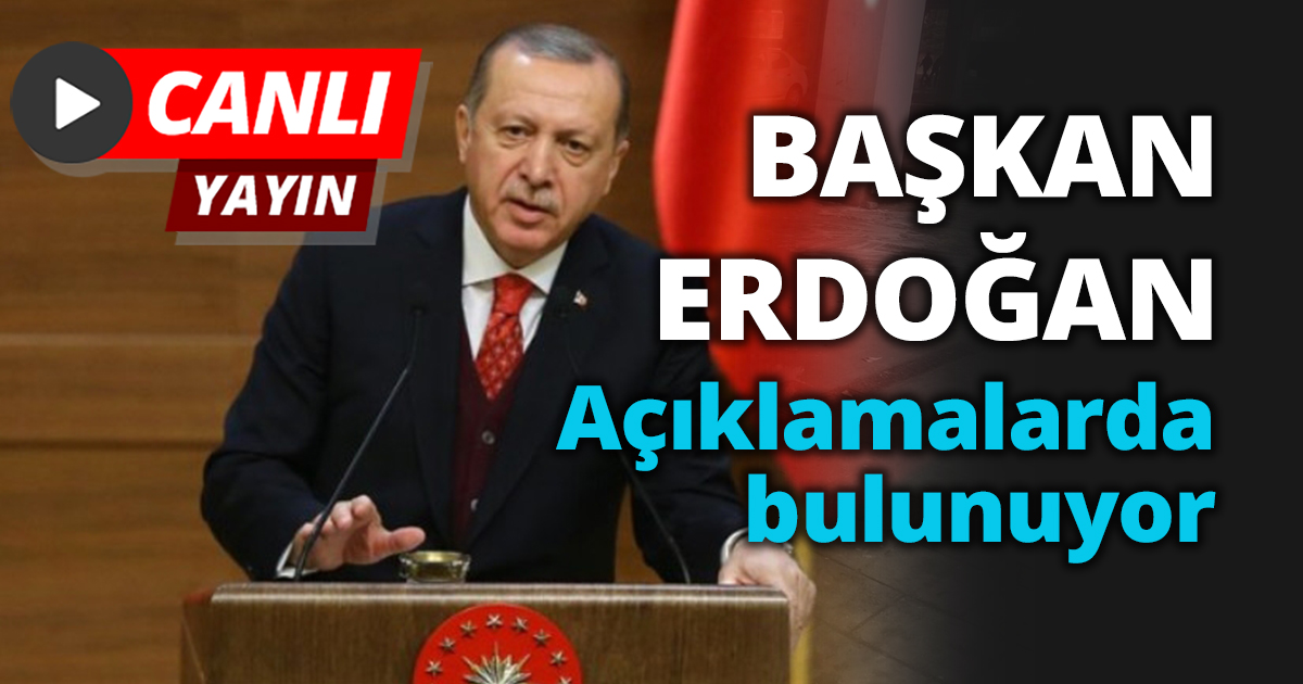 Cumhurbaşkanı Erdoğan ulusa sesleniş konuşması 