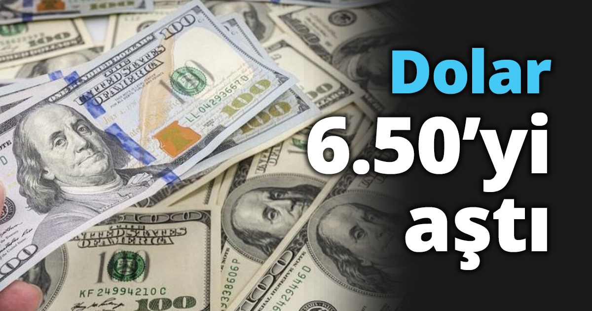 Dolar 6.50’yi aştı