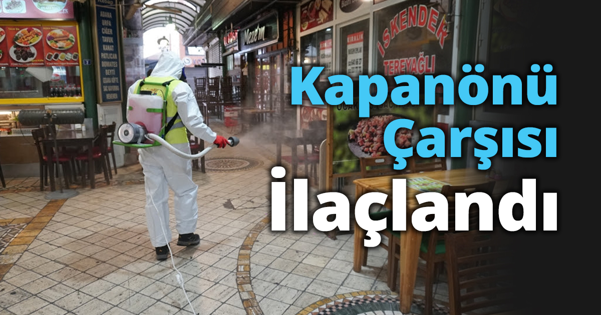 Kapanönü Çarşısı ilaçlandı
